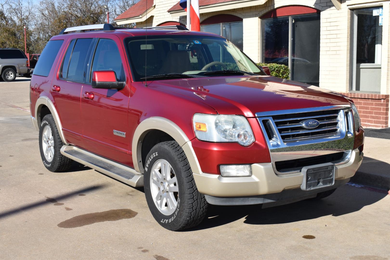 2006 Red /Tan Ford Explorer Eddie Bauer 4.0L 2WD (1FMEU64E76U) with an 4.0L V6 SOHC 16V engine, 5-Speed Automatic Overdrive transmission, located at 5925 E. BELKNAP ST., HALTOM CITY, TX, 76117, (817) 834-4222, 32.803799, -97.259003 - Buying a 2006 Ford Explorer can offer benefits such as affordability, availability of parts, spacious interior, towing capability, and off-road capability if equipped with the appropriate package. Additionally, older vehicles like the 2006 model may have simpler technology, making maintenance and re - Photo#5